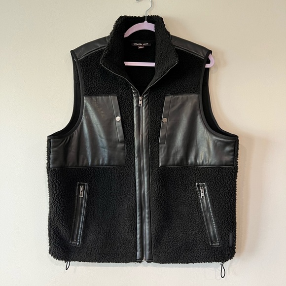 Michael Kors Other - Michael Kors Black Vest with Leather Details